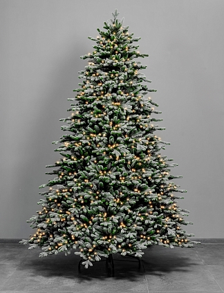 Ель Памир (иней, встроенные лампочки)