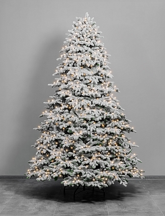 Ель Премиум (снег, встроенные лампочки)